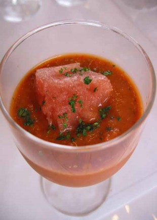 ラタトゥイユ　レシピ　　～　　ガスパチョ ア マ ファソン　　　（夏の冷製トマトスープ）